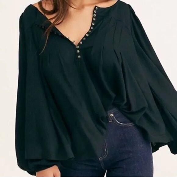 Free People Tops - Free People Devin Henley Black - NWOT